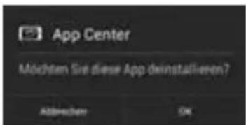 App Center Möchtem Sie diese App deinstallieren? Address: OK