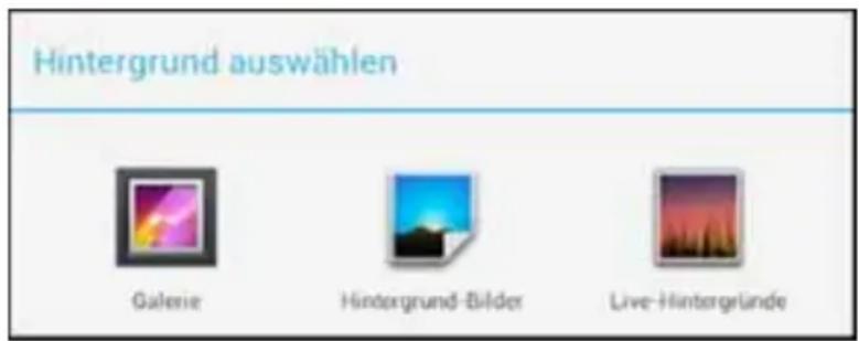 Hintergrund auswählen Galerie Hintergrund-Bilder Live-Hintergründe