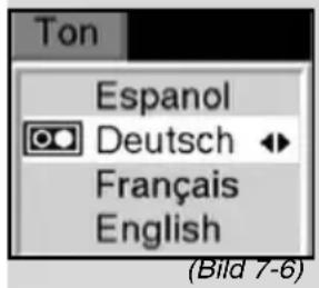 Ton Espanol Deutsch Français English (Bild 7-6)