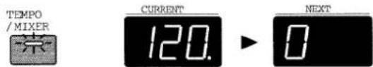 TEMPOR/MIXER CURRENT 120. NEXT 0