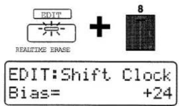 ROLAND MC-505 - Verschieben des Timings (Shift Clock) - 2