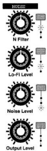 NOISE N Filter Lo-Fi Level Noise Level Output Level