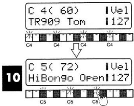 C 4(60) | Vel TR909 Tom | 127 C4 C4 C4 C4 C 5(72) | Vel HiBongo Open | 127 C5 C5 C5