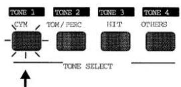 ROLAND MC-505 - Auswahl eines Tones für die Klangveränderung — TONE SELECT - 1