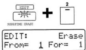 ROLAND MC-505 - Entfernen von Daten (Erase) - 2