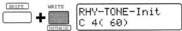 SHIFT WRITE INITIALIZE RHY-TONE-Init C 4( 60)