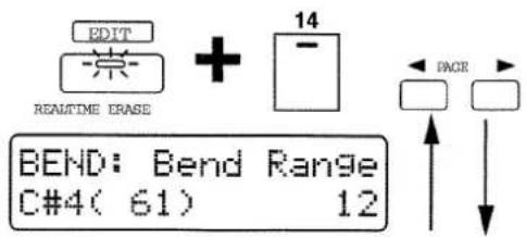 EDIT + 14 REALTIME ERASE BEND: Bend Range C#4( 61) 12