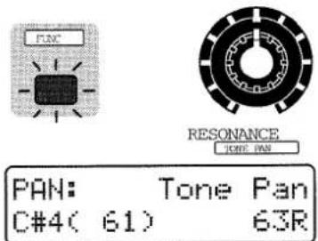 PAN: C#4( 61) RESONANCE TONE PAN PAN: Tone Pan C#4( 61) 63R