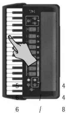 1 2 3 4 5 6 / 4 / 8