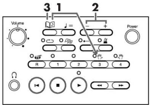 3 1 Volume - + - Power R 1 2 3 4
