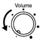 ROLAND MT-90U - Set the volume to its lowest level by turning the [Volume] knob all the way to the left. - 1