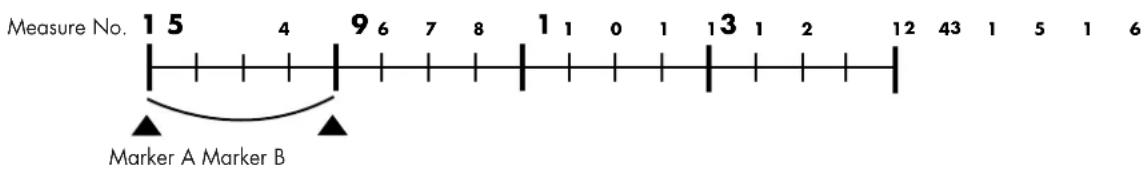 Measure No. 1 5 4 9 6 7 8 1 1 0 1 1 3 1 2 12 43 1 5 1 6 Marker A Marker B