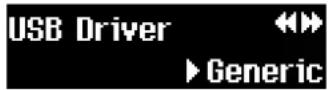 ROLAND MT-90U - Press the [◀ (Bwd)] or [ (Fwd)] button until "USB Driver" appears. - 1