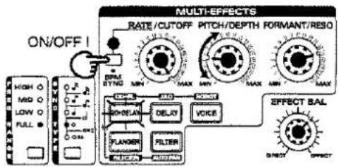 ROLAND DJ-2000 - Beispiele für Effekt-Einstellungen - 6