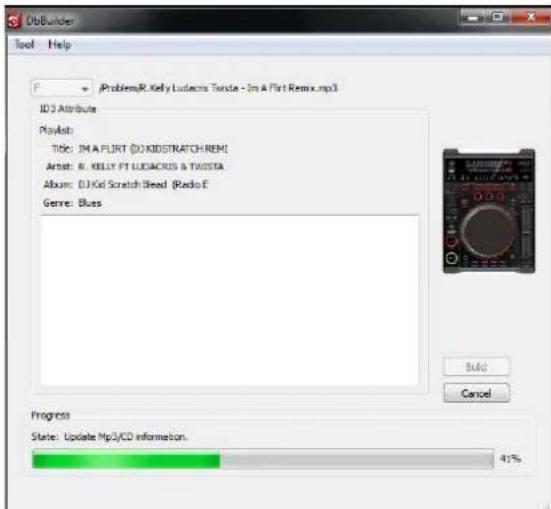 DbBuilder Tool Help F + jProblemR.Kelly Ludacis Torta - 3m A Flirt Remix.mp3 ID: Attribute Playlist: Title: IM A FLURT (DJKIDSTRATCH REMC) Arbit: R. KELLY FT LUDACIS & TWISTA Album: DJKid Scratch Bleed (Radio E Genre: Blues Build Cancel Progress State: Update Mp3/CD information. 41%