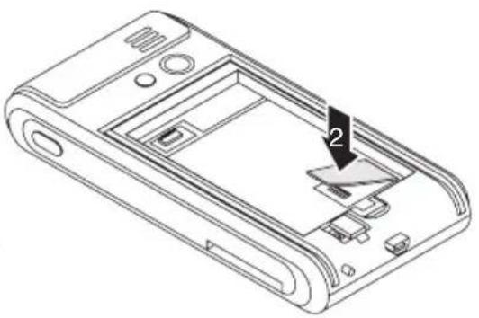 FUJITSU SIEMENS Pocket LOOX T830 - Installing the battery and the SIM card (optional) - 2