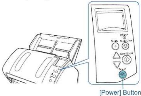 FUJITSU SIEMENS Fi-7260 - How to Turn the Power ON - 1
