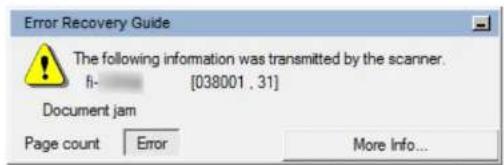 FUJITSU SIEMENS Fi-7260 - Error Indications on Operator Panel - 2