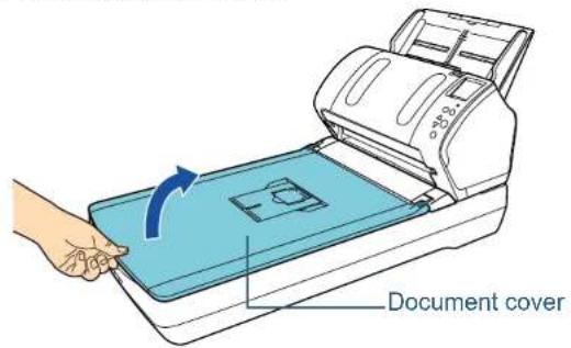 FUJITSU SIEMENS Fi-7260 - Opening/Closing the Document Cover (fi-7260/fi-7280) - 1