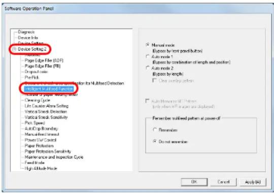 FUJITSU SIEMENS Fi-7260 - Specifying an Area Not to Detect Multifeed [Intelligent Multifeed Function] - 1