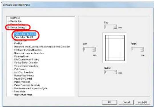 FUJITSU SIEMENS Fi-7260 - Removing Shadows/Streaks that Appear around the Scanned Image [Page Edge Filler (ADF)]/[Page Edge Filler (FB)] (fi-7260/fi-7280) - 1