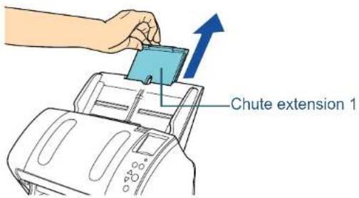 FUJITSU SIEMENS Fi-7260 - Setting Up the ADF Paper Chute (Feeder) - 1