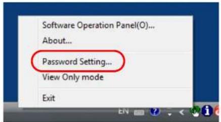 FUJITSU SIEMENS Fi-7260 - Setting a Password - 1