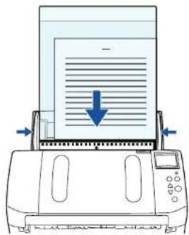FUJITSU SIEMENS Fi-7260 - Load the Carrier Sheet face-down in the ADF paper chute (feeder). - 1