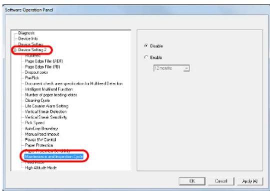 FUJITSU SIEMENS Fi-7260 - Scanner Maintenance and Inspection Cycle [Maintenance and Inspection Cycle] - 1