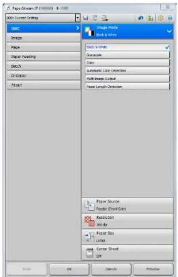 FUJITSU SIEMENS Fi-7260 - Setting Items for PaperStream IP Driver - 1