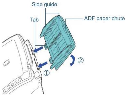 FUJITSU SIEMENS Fi 6140Z - Attach the ADF paper chute. - 1