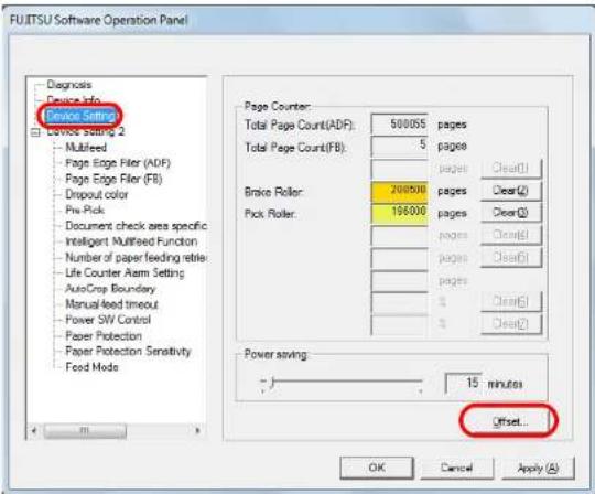 FUJITSU SIEMENS Fi 6140Z - Adjusting the Position to Start the Scan [Offset/Vertical magnification Adjustment] - 2