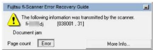 FUJITSU SIEMENS Fi-6130Z - Error Indications on Operator Panel - 2