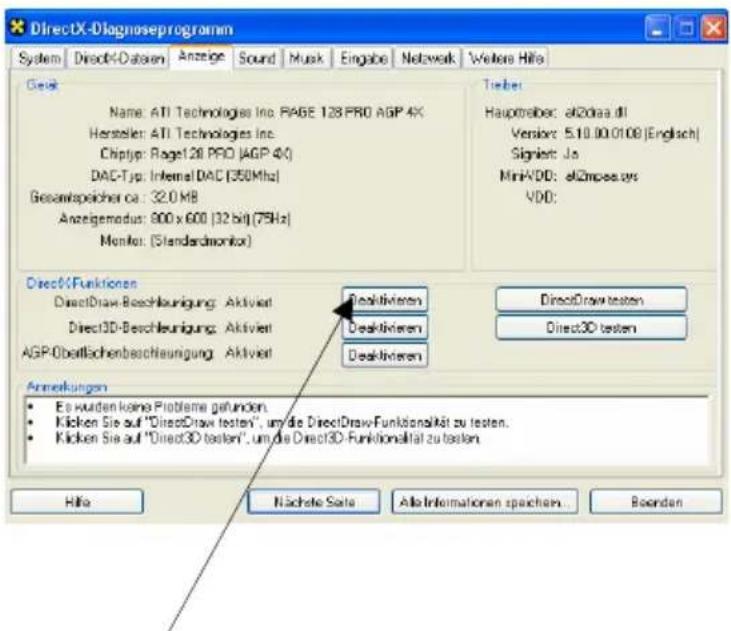 FUJITSU SIEMENS Scaleo 800 - ... for setting the "DirectDraw" function - 2