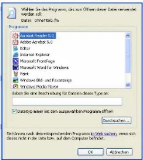 FUJITSU SIEMENS Scaleo 800 - ... for automatically opening files of the same format - 1