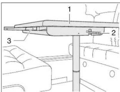 Dethleffs Premium Liner (2011) - Ausziehbarer Tisch mit versenkbarer Tischplattenverlängerung - 1