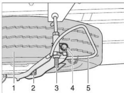 Dethleffs Premium Liner (2011) - Ersatzrad-Halterung - 2