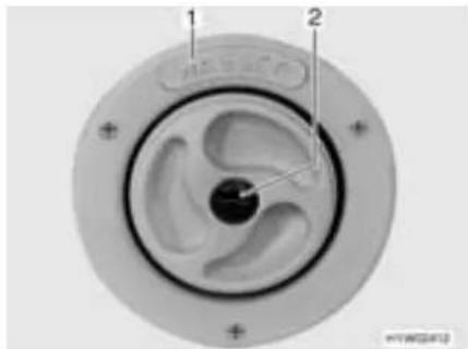 Dethleffs Globetrotter XXL (2010) - Frischwasser-Einfüllstutzen mit Deckel - 3