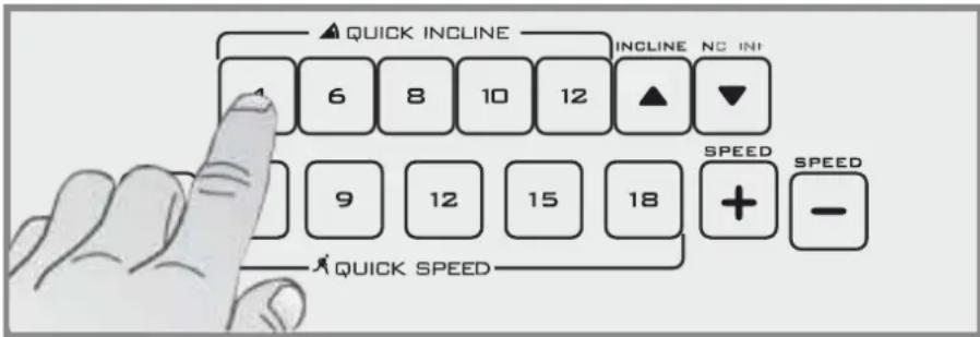 Maxxus TX 8.1 - Direktwahltasten (Quick Speed & Quick Incline) - 1