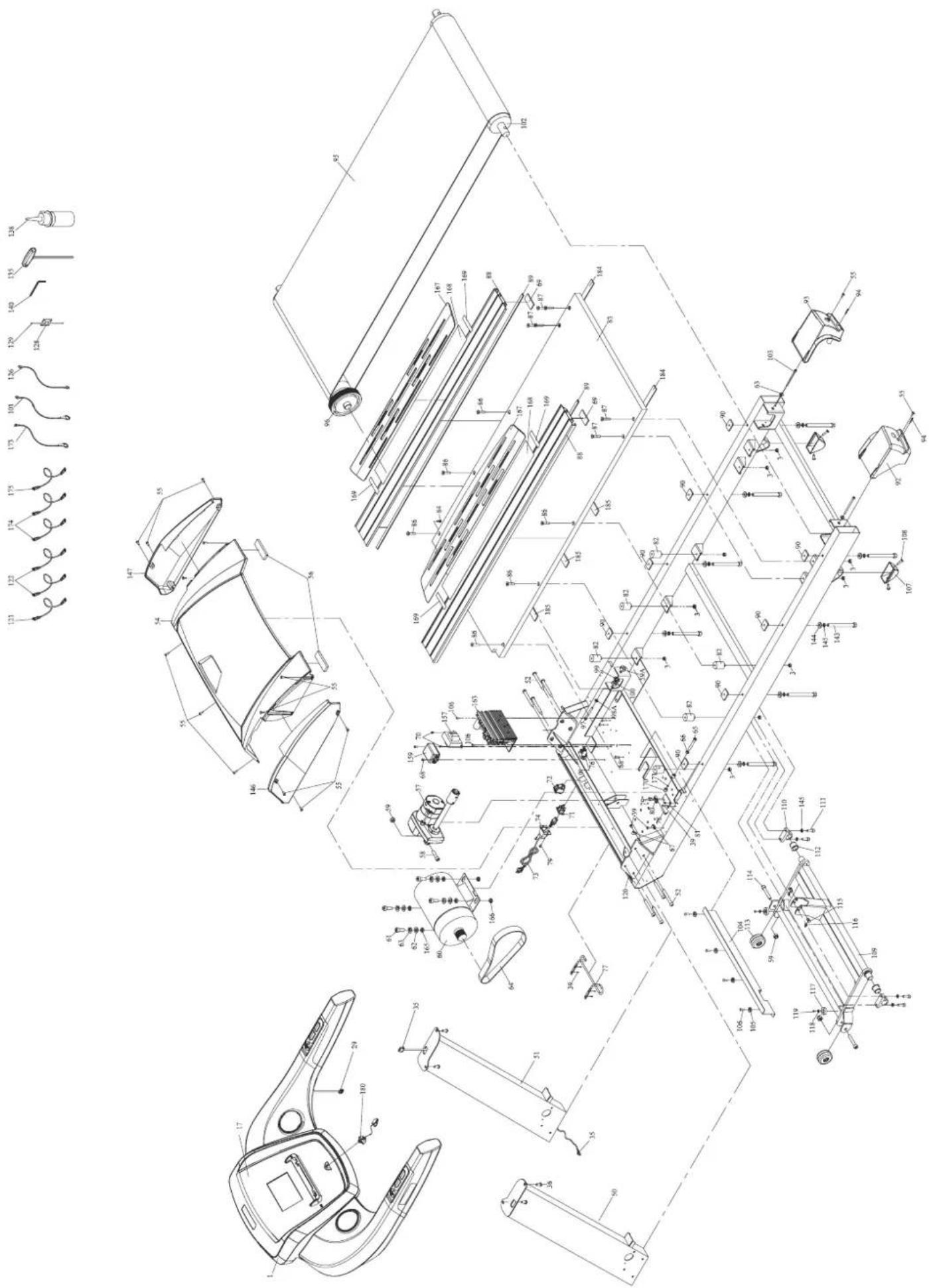 Maxxus TX 80 Pro - Explosionszeichnung - 1