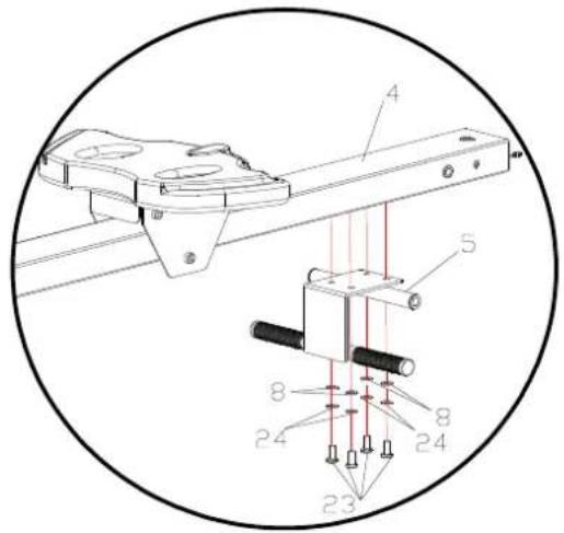 Maxxus RX 7.1 - Schritt 4: Montage des Pedal-Rahmens - 1