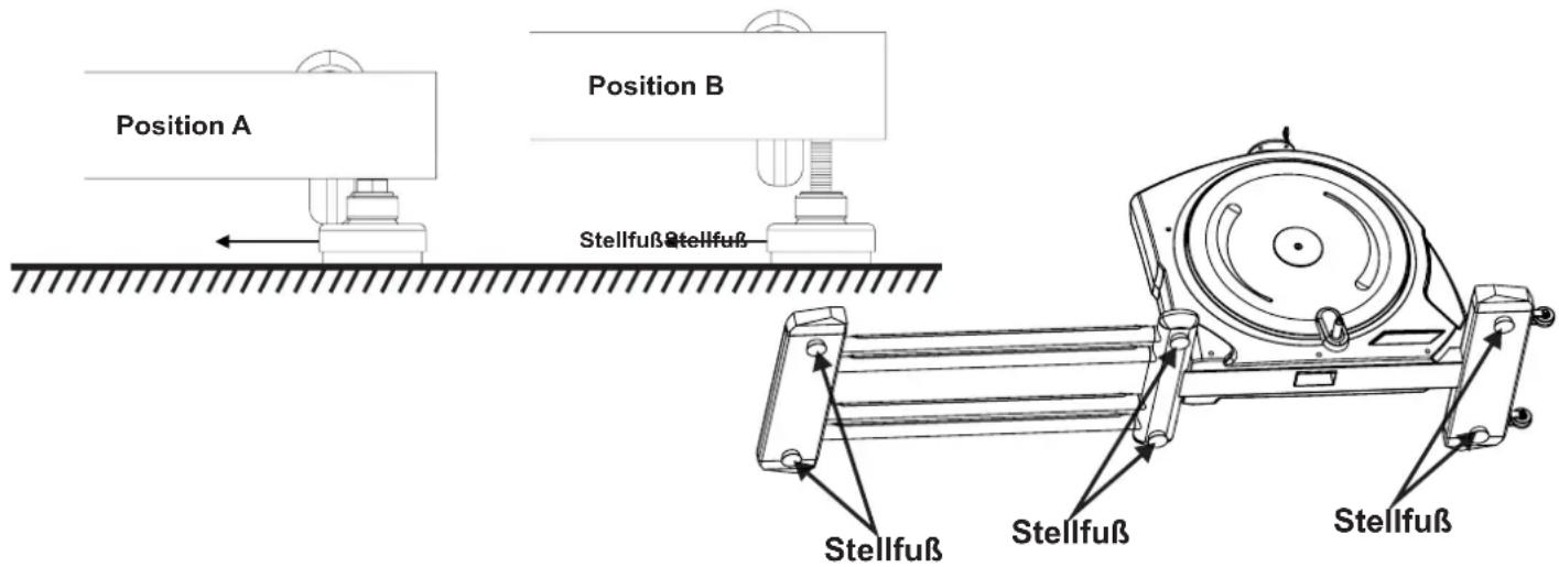 Maxxus CX 6.1 Crosstrainer - Bodenhöhenausgleich - 1