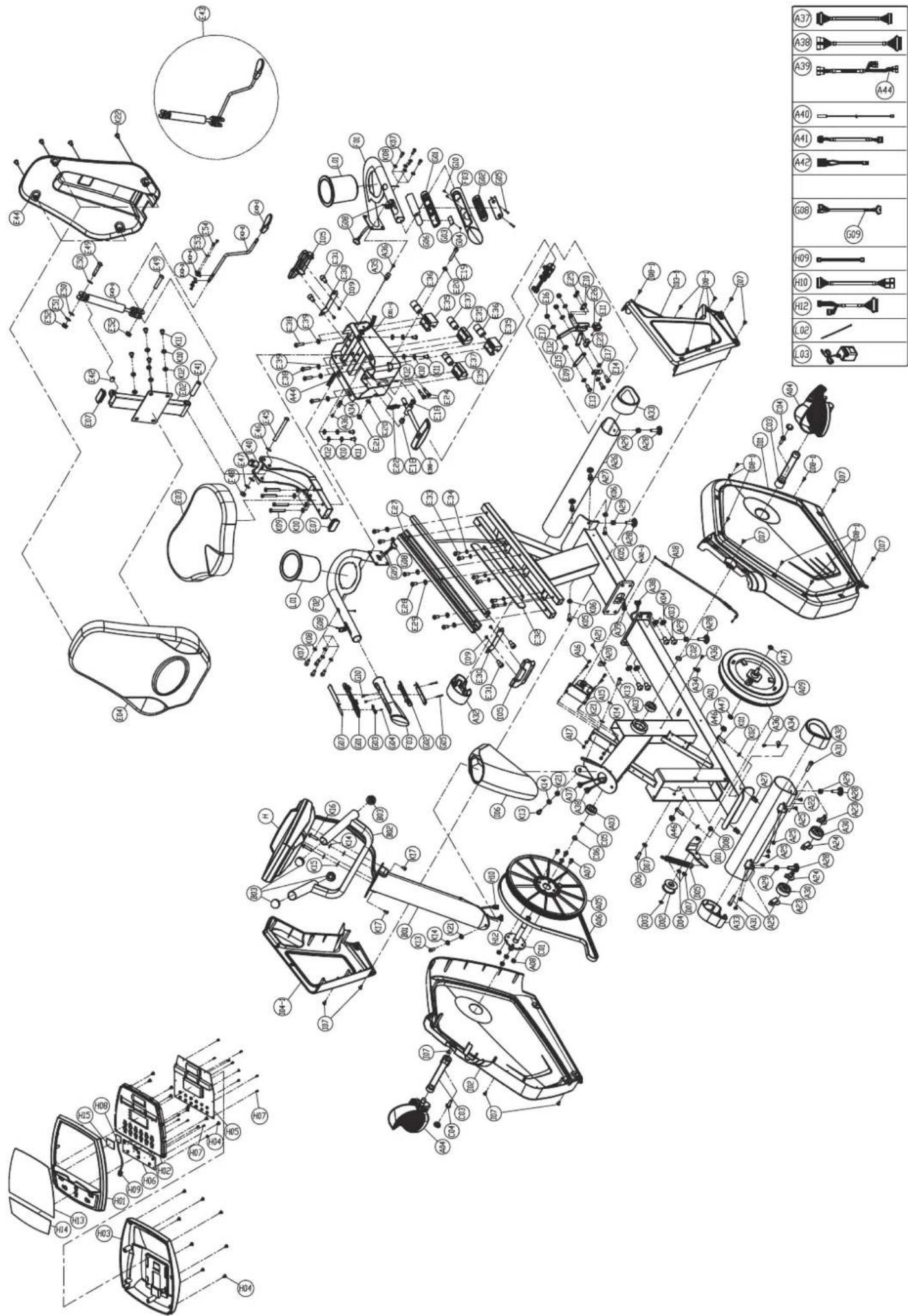 Maxxus BX 9.0 R - Explosionszeichnung - 1