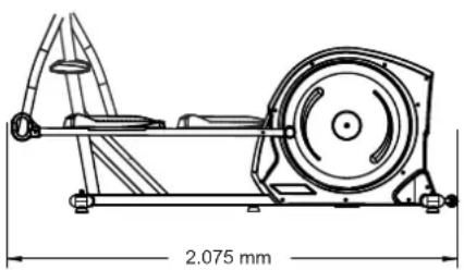 Maxxus CX 4.2e Crosstrainer - Maße - 1