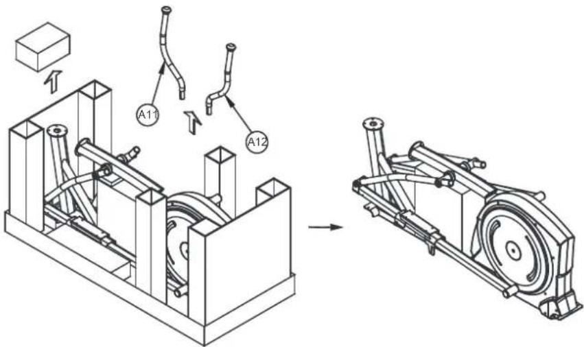 Maxxus CX 4.2e Crosstrainer - Schritt 1: Vorbereitung der Montage - 1