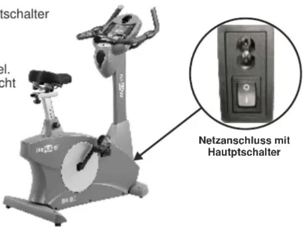 Maxxus BX 8.0 Bike - Ausschalten des Gerätes - 1