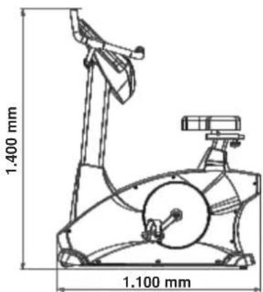 Maxxus BX 8.0 Bike - Maße - 2
