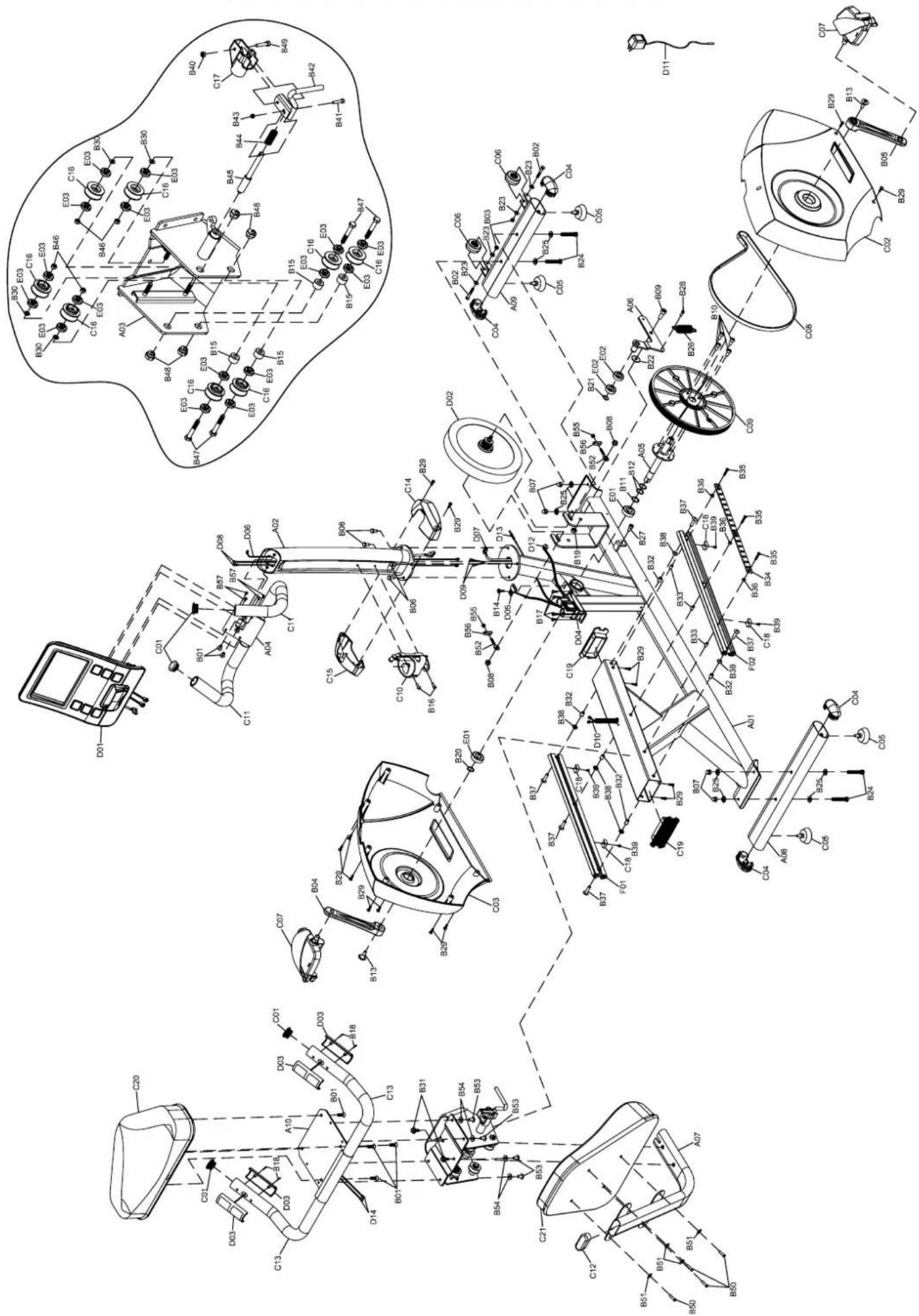 Maxxus BX 4.2 R - Explosionszeichnung - 1