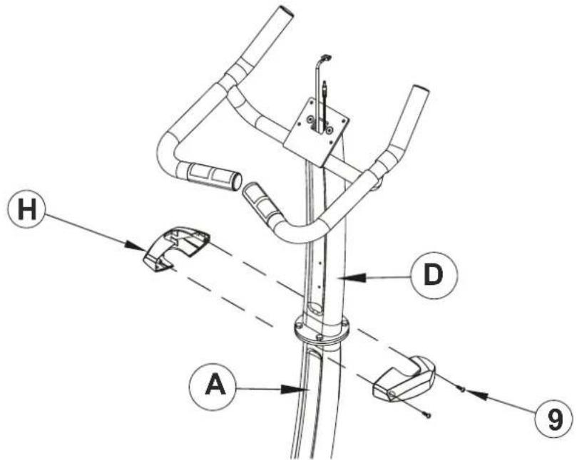 Maxxus BX 4.2 Bike - Schritt 5: Montage der Lenkerschaftverkleidung - 1