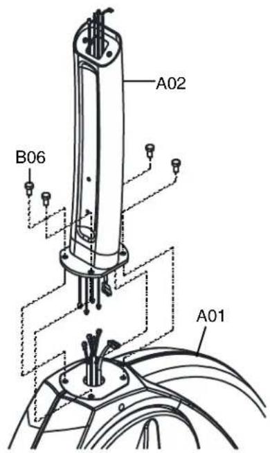 Maxxus BX 6.1 R FIT - D07 auf D08 - Kabel der Handpulsmessung (zwei-poliger Anschluss) - 2